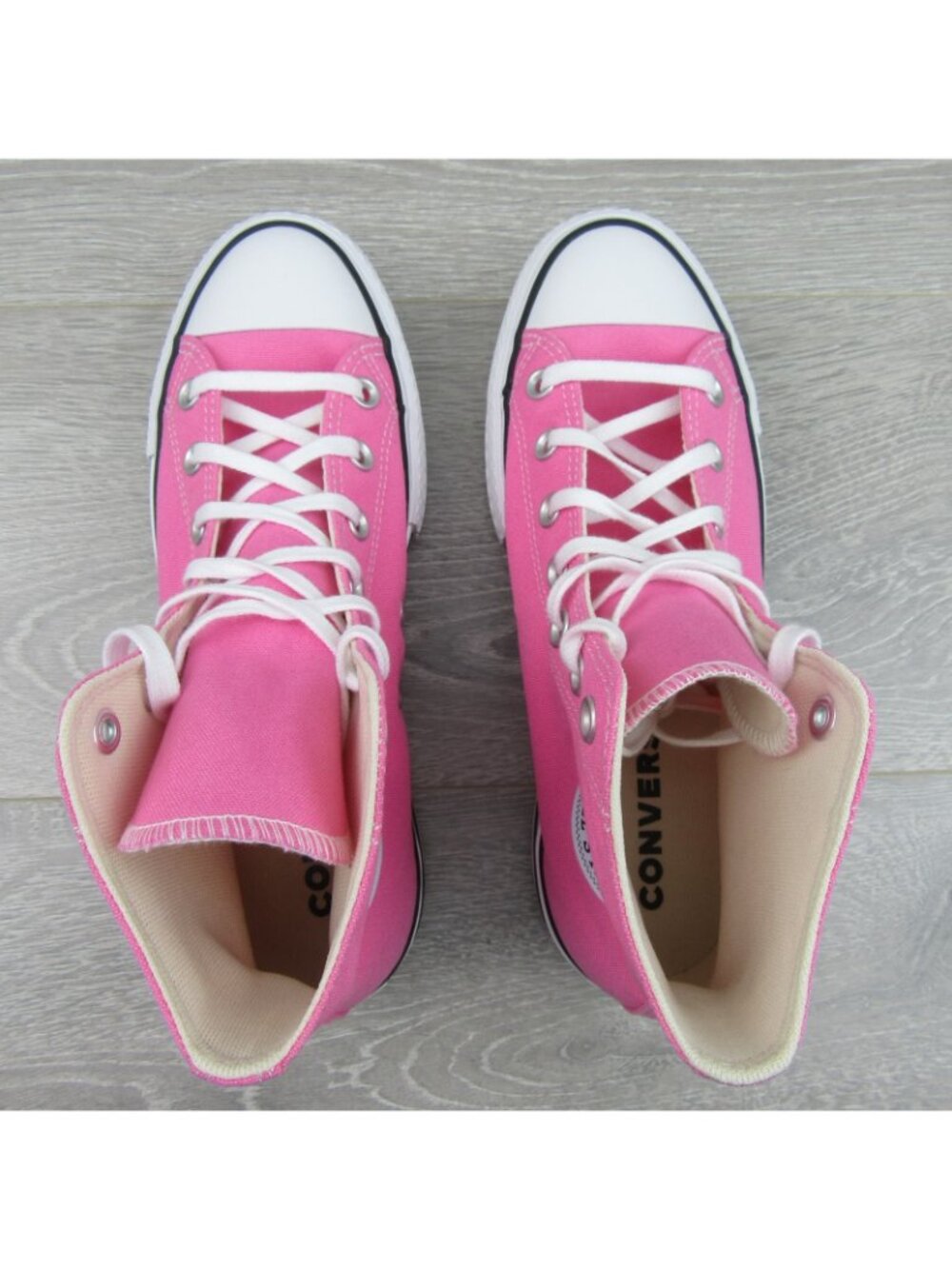 Converse CTAS Lift HI Womens Size 8 Pink White Sneakers NEW A08216F - Picture 10 of 14